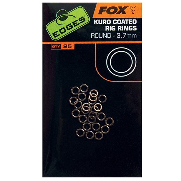 Krúžky Fox Edges Kuro Coated Rig Rings