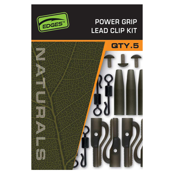 Set klipov na olovo Fox Naturals Power Grip Lead Clip Kit