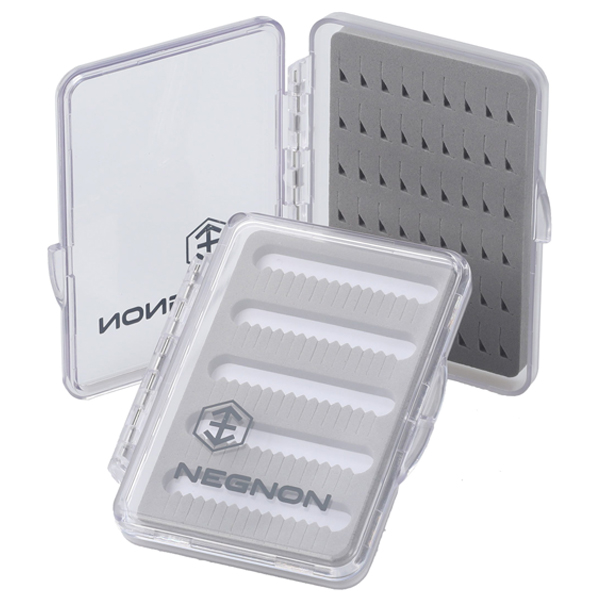 Krabička na mušky Negnon Clear Slim Fly Box Small