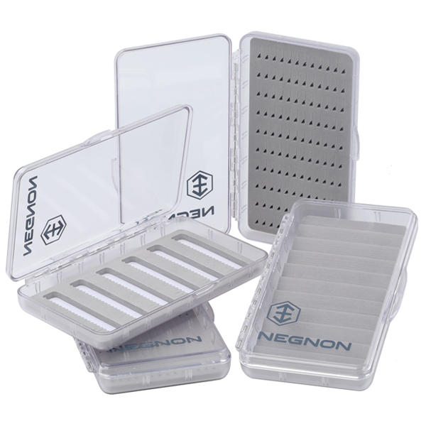 Krabička na mušky Negnon Clear Fly Box Large