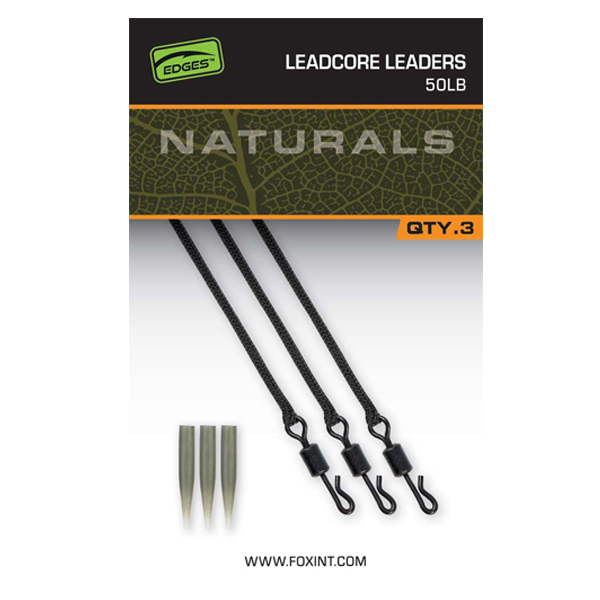 Montáž s olovenkou a rýchlo obratlíkom Fox Naturals Leadcore Leaders 50lb