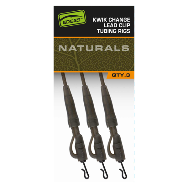 Montáž s hadičkou Fox Naturals Kwik Change Lead Clip Tubing Rigs