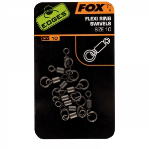 Obratlík s krúžkom Fox Edges Flexi Ring Swivels veľ.10
