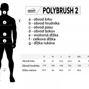 Košeľa Geoff Anderson PolyBrush 2 Sand