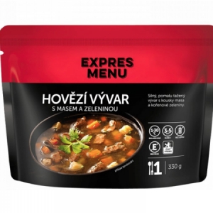 Expres Menu Hovädzí vývar s mäsom a zeleninou