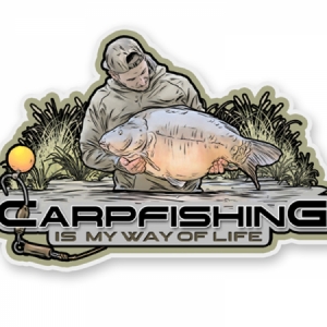 Nálepka na auto - Carp Fishing