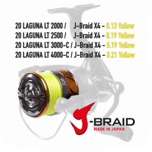 navijak Daiwa 20 Laguna LT 2000 + šnúra J-Braid X4