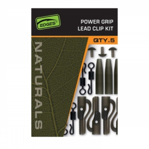 Set klipov na olovo Fox Naturals Power Grip Lead Clip Kit