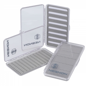 Krabička na mušky Negnon Clear Slim Fly Box Large