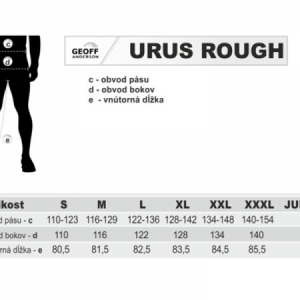 Nohavice Geoff Anderson Urus Rough Leaf - dlhé