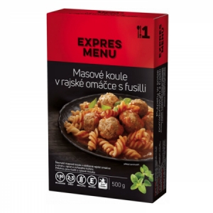 Expres Menu KM Mäsové guľočky v paradajkovej omáčke s fusilli