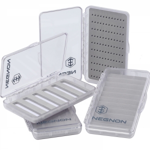 Krabička na mušky Negnon Clear Fly Box Large