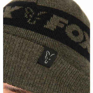 Čiapka Fox Collection Green/Black Beanie