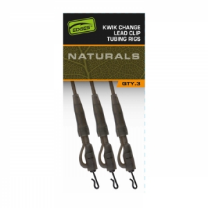 Montáž s hadičkou Fox Naturals Kwik Change Lead Clip Tubing Rigs