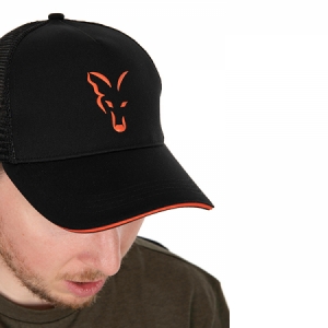 Šiltovka Fox Collection Trucker Cap Black/Orange