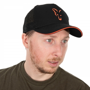 Šiltovka Fox Collection Trucker Cap Black/Orange